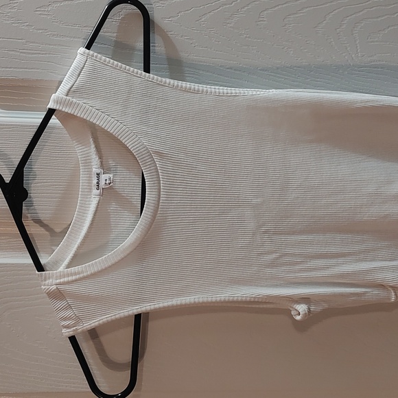 EUC garage long ribbed dress with elastic side - Picture 2 of 6